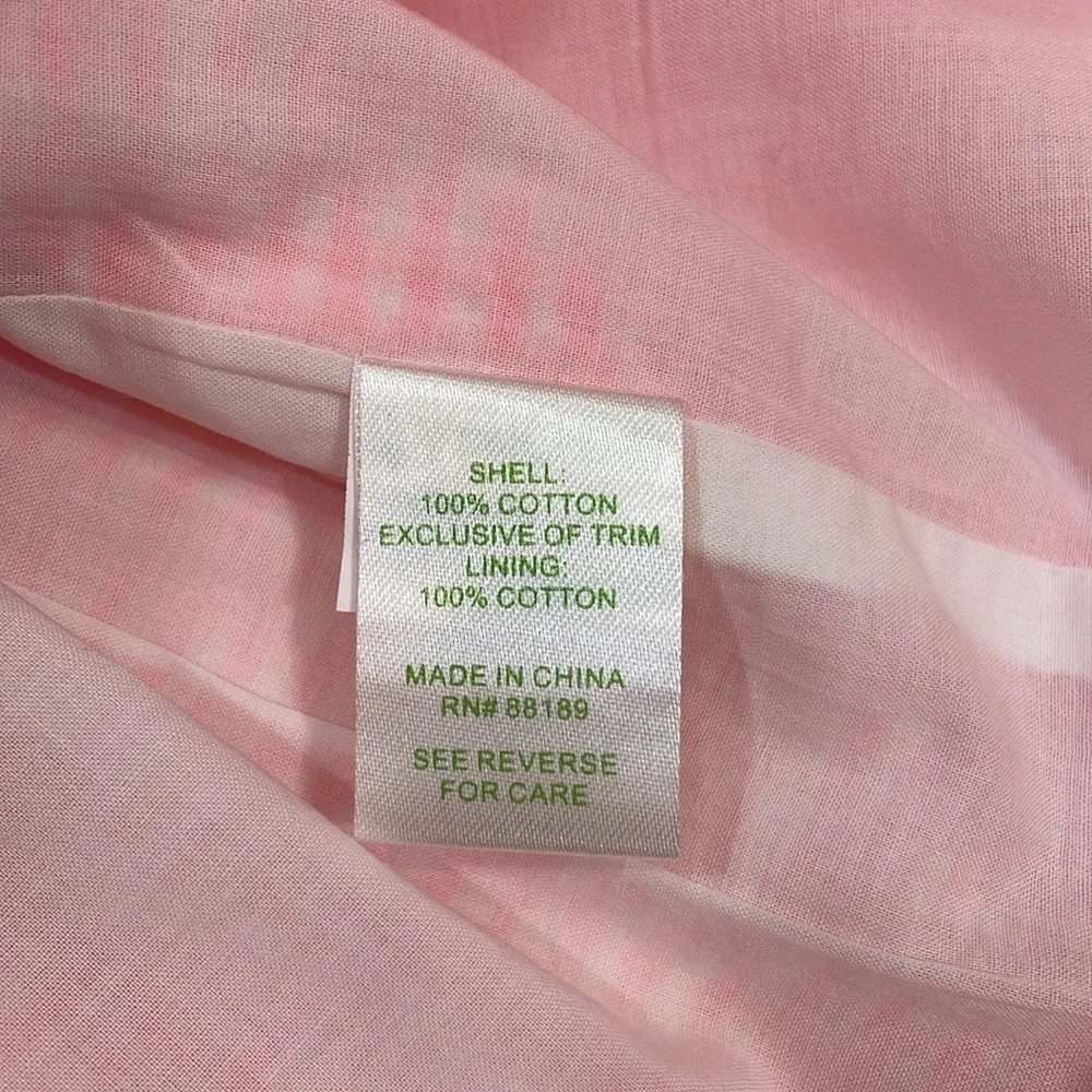 Lilly Pulitzer Strapless Dress Size 0 Bright Pink EUC